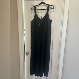 Banana Republic Factory Black Silky Jumpsuit